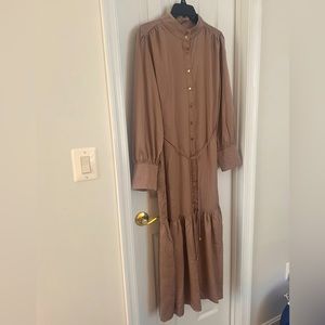 Long sleeve maxi dress (new, never worn) - size 14